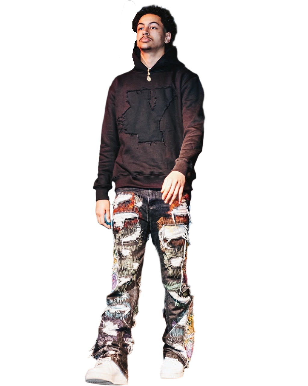 Black " YAHWEH 7" Hoodie
