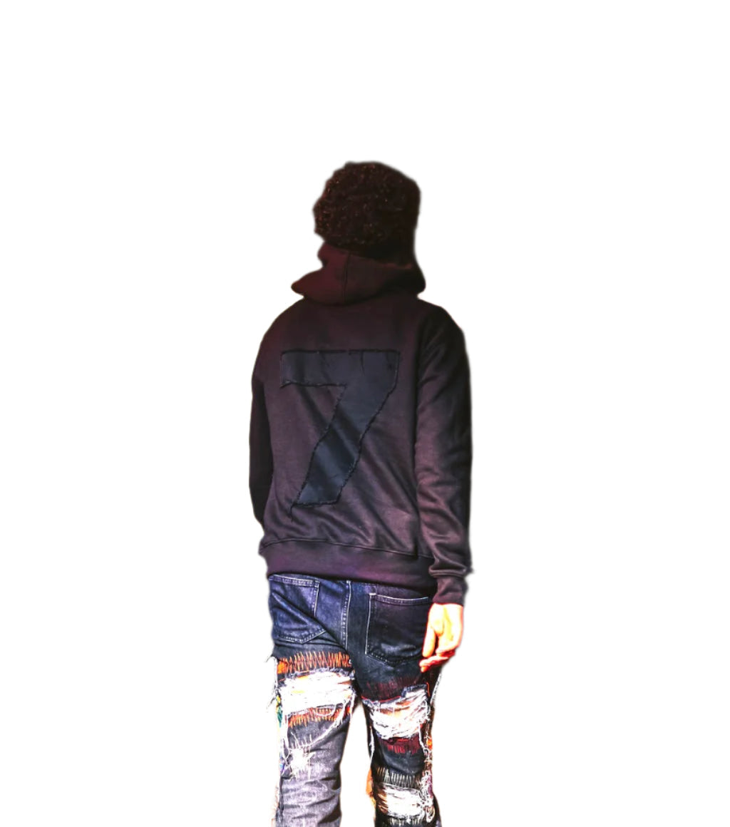 Black " YAHWEH 7" Hoodie